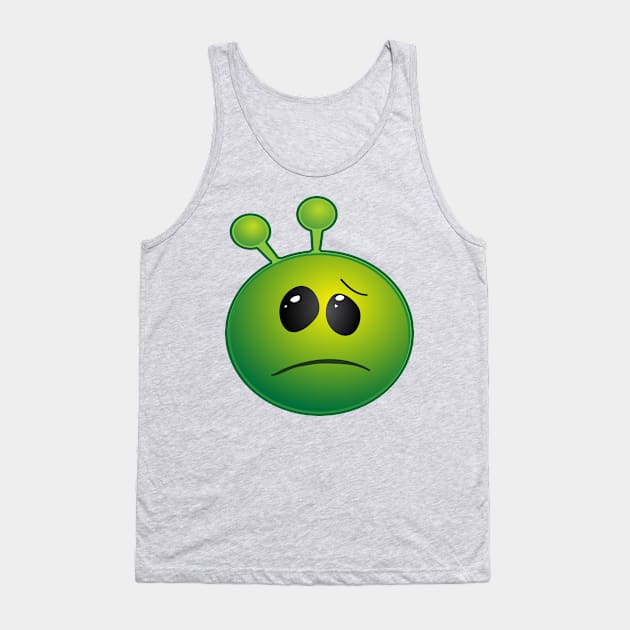 Funny Alien Monster ET Extraterrestrial Martian Green Man Emoji for Women, Men and Kids 5 Tank Top by PatrioTEEism